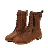 أحذية كعب مربع الكاحل للنساء ، أحذية منصة ، أحذية الثلوج الدافئة ، أزياء الإناث ، حجم كبير 35-43 ، جديد ، الشتاء