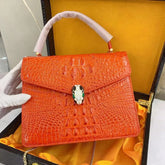 الراقية حقيبة يد نسائية جلدية حقيقية جميع التضاريس دراجة نارية حقيبة التخزين نمط التمساح حقيبة كروسبودي بالجملة