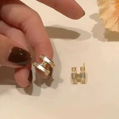 أنيقة متعددة الاستخدامات 925 الفضة إبرة رسالة H القرط 2023 جديد عصري المتخصصة تصميم الشعور الفضة النقية إبرة القرط للمرأة