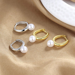 النسخة الكورية اللؤلؤ الراقية الشعور ضوء الفاخرة العصرية مزاجه D-رسالة الغلاف الجوي أقراط للنساء مجوهرات