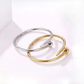 2024 ربيع المرأة التيتانيوم الصلب سوار أنيق متعدد الاستخدامات أسلوب بسيط مجوهرات الأزياء بالجملة للتجارة عبر الحدود