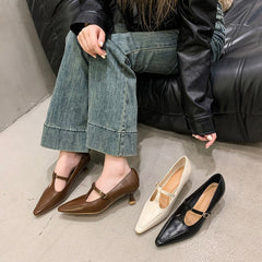 حذاء نسائي كعب متوسط