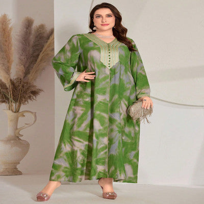 جلابية نسائية  بأكمام طويلة