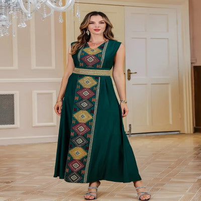 عيد مسلم 2 قطعة مجموعة فساتين التطريز النسائية المفتوحة عباية البدلة جلابية رمضان دبي قفطان حفلة فيستدوس سترة رداء 2025