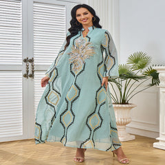 جلابية نسائية مطرزة