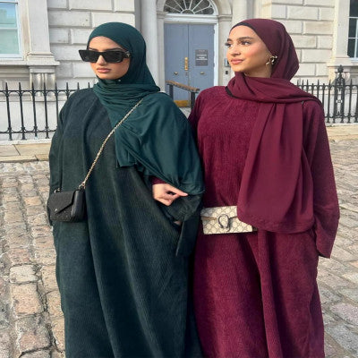 فستان عيد مسلم للنساء رمضان جلابية سميكة فساتين الحفلات عباية رداء طويل المغرب دبي قفطان إسلام فيستدوس لارجوس 2025