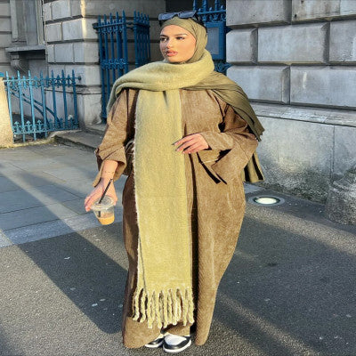 فستان عيد مسلم للنساء رمضان جلابية سميكة فساتين الحفلات عباية رداء طويل المغرب دبي قفطان إسلام فيستدوس لارجوس 2025