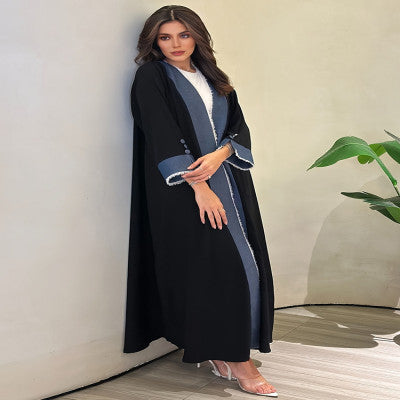 عباية عيد للنساء شرابة رداء طويل رمضان المغرب دبي عبايات سترة قفطان إسلامي فساتين جلابية إسلامية للعيد