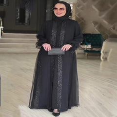 المرأة المسلمة المتواضعة ، الجلابية ، العيد رمضان ، ثوب عربي طويل ، قفطان دبي ، عبايات إسلامية ، فساتين كارديجان ،