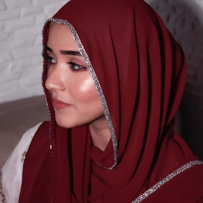 لامعة كريستال حافة الشيفون الحجاب وشاح وشاح الرأس أغطية الرأس للنساء Foulard En Mousseline الحجاب للمرأة عمامة فام