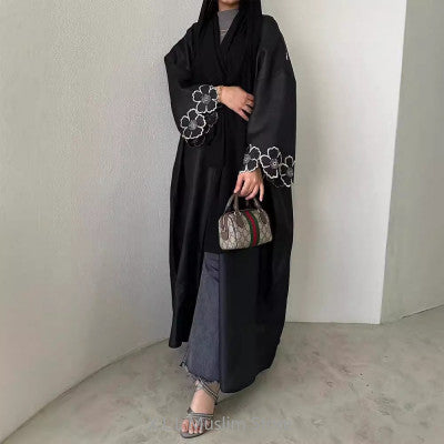 ملابس صلاة للمرأة المسلمة عباية مطرزة غير رسمية ملابس إسلامية للنساء كيبيا قفطان عيد رمضان دبي ملابس رداء فاخرة