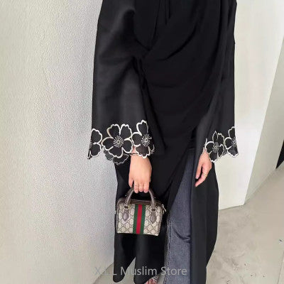 ملابس صلاة للمرأة المسلمة عباية مطرزة غير رسمية ملابس إسلامية للنساء كيبيا قفطان عيد رمضان دبي ملابس رداء فاخرة